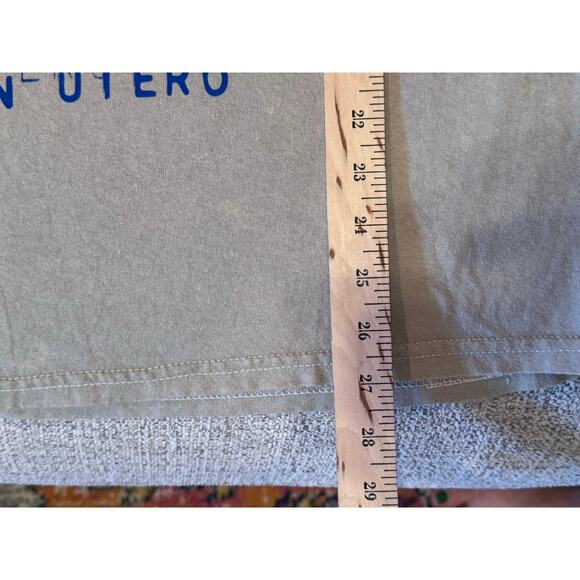 Nirvana In Utero Fairy Mineral Wash Tan Gray Blue Band Graphic Tee Rock Grunge L - Picture 4 of 6